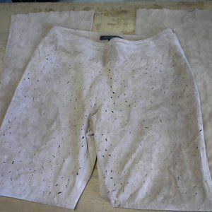 Mesmerize Perforated Suede Leather Pants